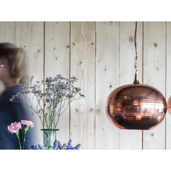 Hängeleuchte Hammerschlag Groß Kupfer - ZUIVER